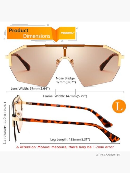 Oversized Rimless Flat One Piece Sunglasses Retro Stylish Shade Unisex UV400 main image 4